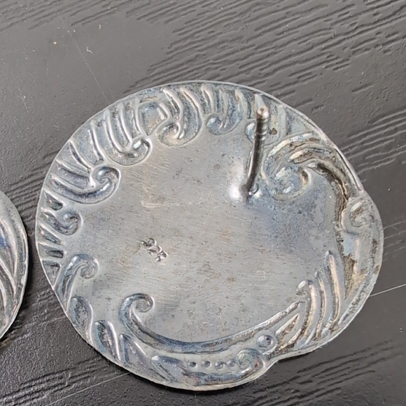 Vintage Silver 925 And Gold Tone Earrings - Picture 6 of 6